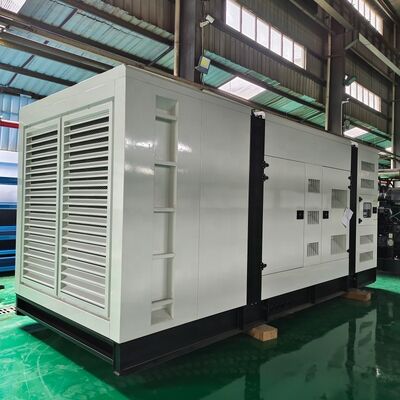 Beli Genset Diesel Tipe Senyap 1250kva 1000kw untuk Mesin Tiga Fase Pilihan Auto Start ATS Tampilan Digital LCD 50/60Hz online manufacture
