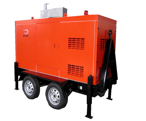 Beli 1500rpm 1800rpm Trailer Diesel Generator, Pembangkit Listrik Cummins Tiga Fasa online manufacture