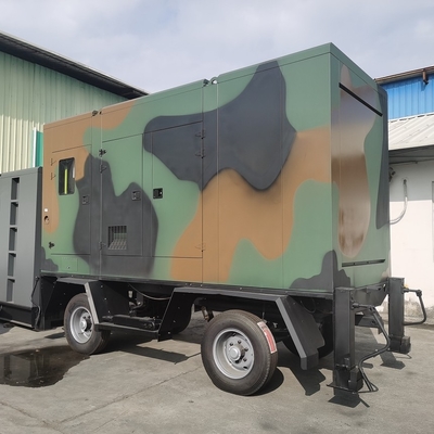Genset Diesel Perkins Bergerak Trailer yang Dapat Disesuaikan Tekanan Tinggi