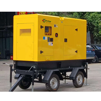SHX Genset Diesel Senyap 50KVA dengan Trailer Produsen Kinerja Tinggi Pembangkit Listrik Cadangan Listrik untuk Penggunaan Rumah
