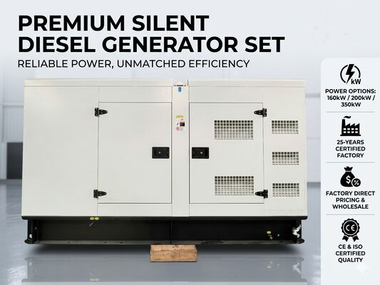 Cummins Generator Diesel Silent Custom 160kw 200kw 350kw Generator Diesel Silent Set dengan Generator 3 Fase untuk Harga Pabrik