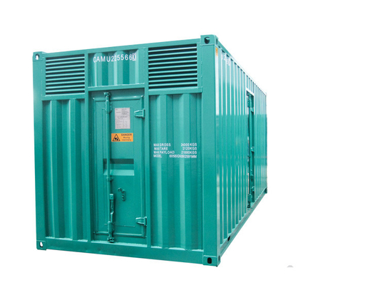 Generator Diesel Siaga Kedap Suara 2MW Pembangkit Listrik Cummins Bantalan Tunggal