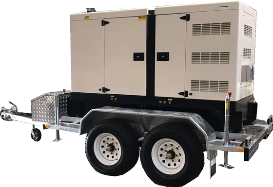 300 Kilowatt Trailer Diesel Generator Perkins 400 Kva Generator Dengan Empat Roda